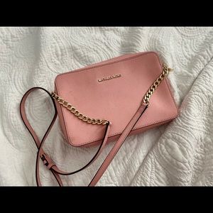 Michael Kors pink crossbody bag